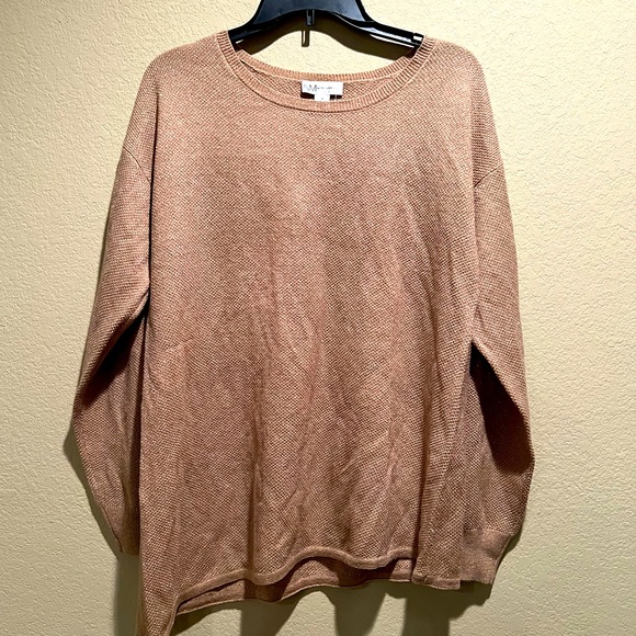 Neiman Marcus Gold Metallic Sweater - Picture 1 of 2